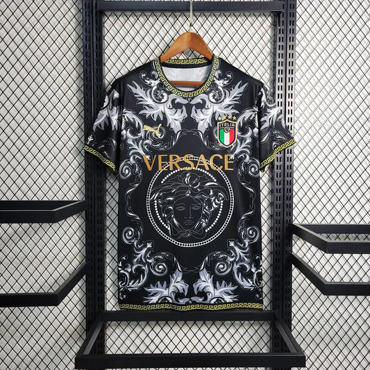 ITALY 2023 CONCEPT VERSACE BLACK HOME SHIRT