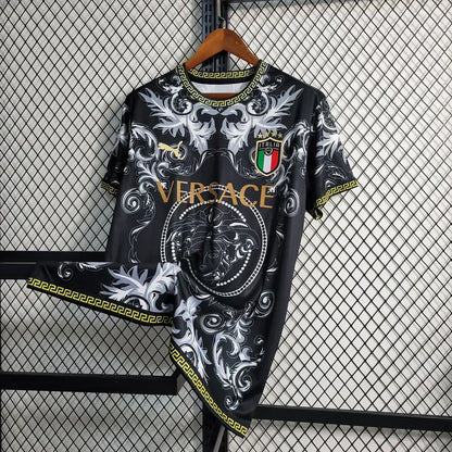 ITALY 2023 CONCEPT VERSACE BLACK HOME SHIRT
