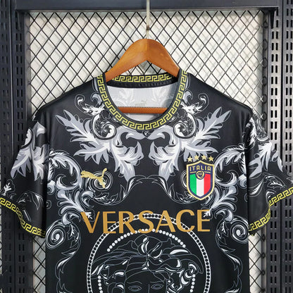 ITALY 2023 CONCEPT VERSACE BLACK HOME SHIRT