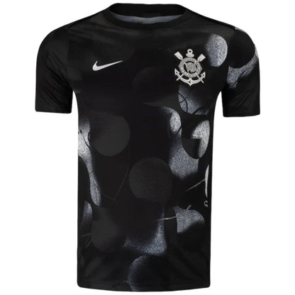 Camisa de Aquecimento Pré-Jogo Corinthians 25/26 - Torcedor - Masculino - Preta