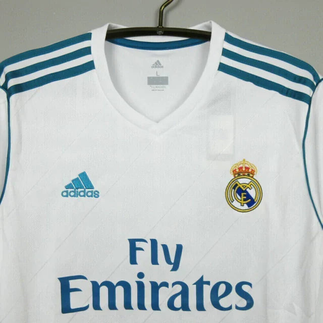 Real Madrid Retro Long Sleeve 2017/18 Home Shirt