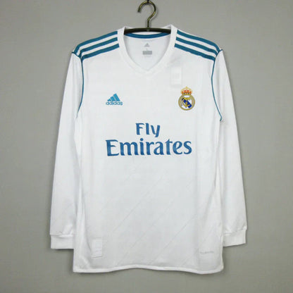 Real Madrid Retro Long Sleeve 2017/18 Home Shirt