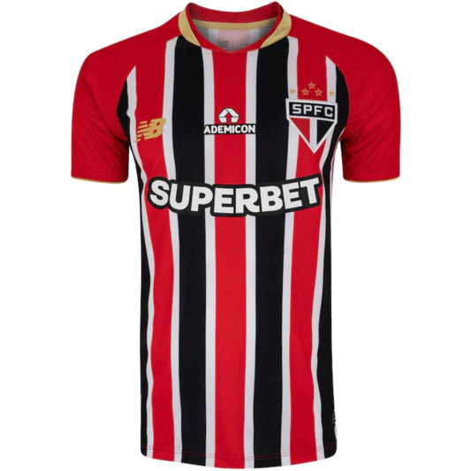 Camisa São Paulo II 25/26 - Torcedor - Masculino - Vermelho e Preto