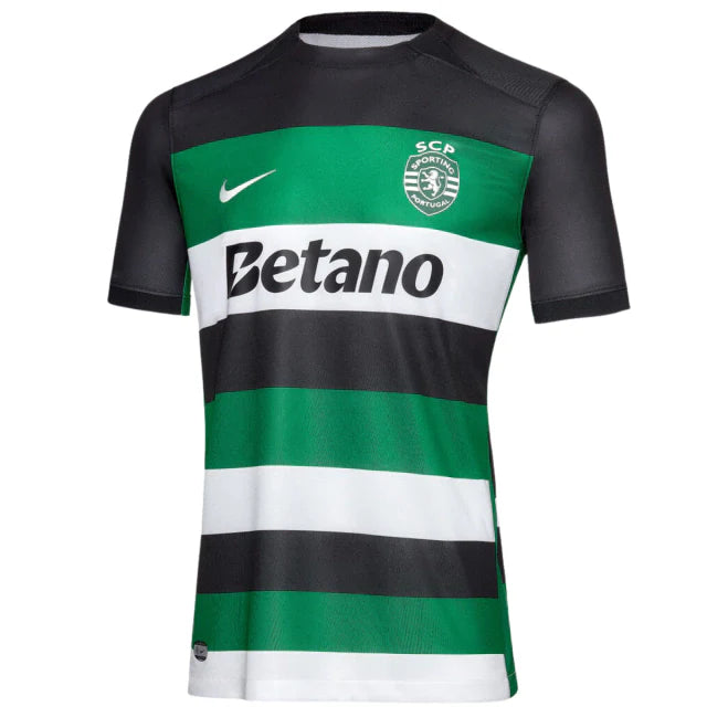 Camisa Sporting Lisboa I 24/25 - Torcedor - Masculino - Preto e Verde